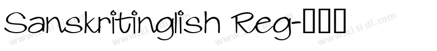 Sanskritinglish Reg字体转换